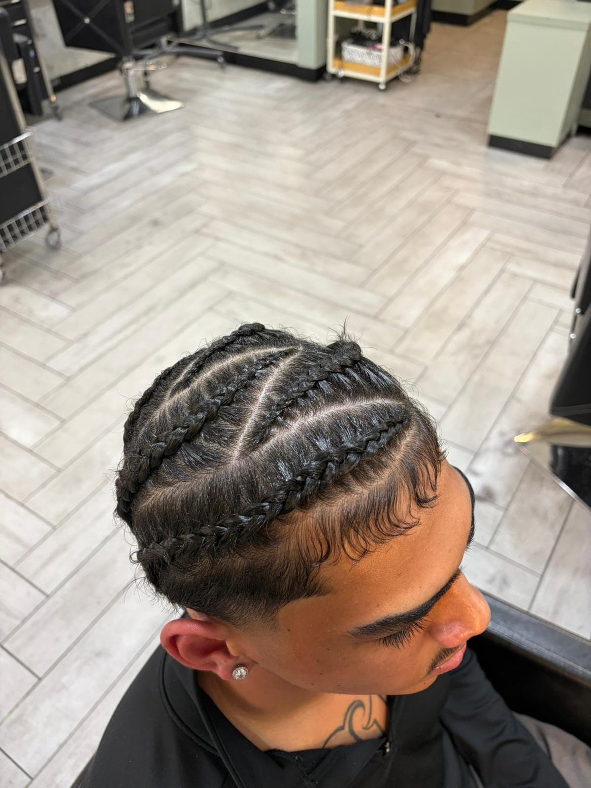 Men's cornrow braids by Tamara at Hair Talks Rouse Hill